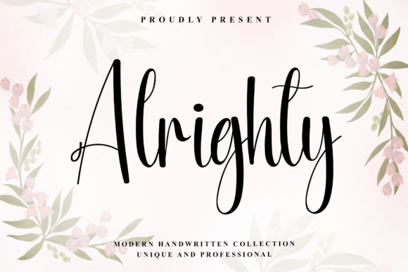 Alrighty: Capturing Autumn's Elegance in Modern Typography