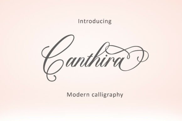 Canthira: A Modern Calligraphy Font for Elegant Design