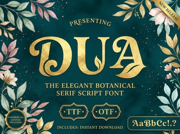 Dua: The Elegant Serif Script for Organic Luxury