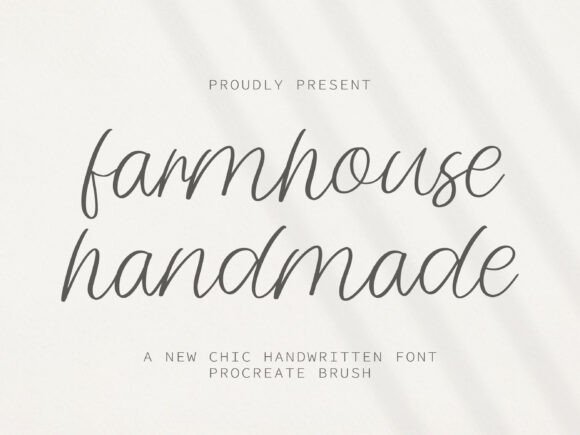 Farmhouse Handmade: The Modern Script Font for Authentic Design