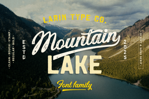 Mountain Lake: A Vintage Typeface for Authentic Branding