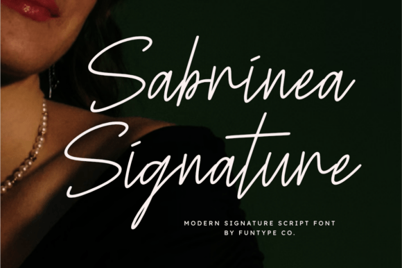 Sabrinea Signature: A Font That Feels Like a Handshake