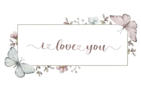 The Graceful Touch of I Love You: A Font for Lasting Impressions